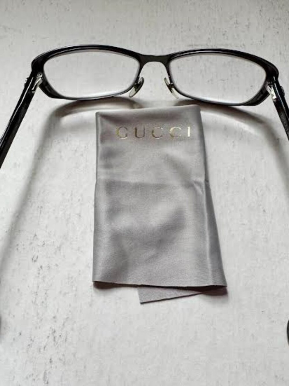 Gucci GG2883-SBM Satin Dark Ruthenium 55mm Metal Cat Eye Women's Eyeglasses - Picture 2 of 10